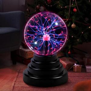 Alimentado por USB / pilas AAA necesarias Lámpara de bola de electricidad estática de plasma, 1 cuenta Decoración de dormitorio en casa para fiestas, increíble regalo de cumpleaños, lámpara de noche para enseñanza de ciencias