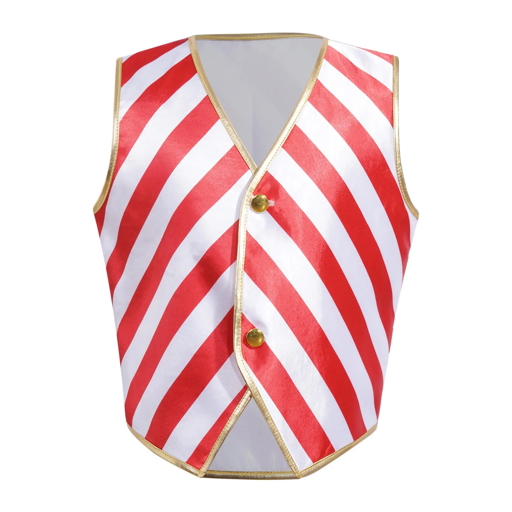 Áo ghi lê Giáng sinh, Choomomo, Unisex, Thích hợp cho bé trai và bé gái, Thiết kế sọc kẹo, Áo Vest Cosplay ông già Noel, Lý Tưởng cho các bữa tiệc