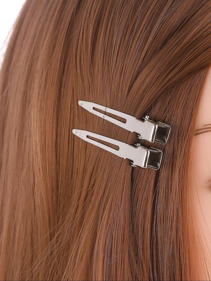 Product Introduction of Simple Design Solid Color Metal Hair Clips (40pcs), Casual Versatile Hair Accessories for Women, Minimalist Hairwear for Daily Wear 13