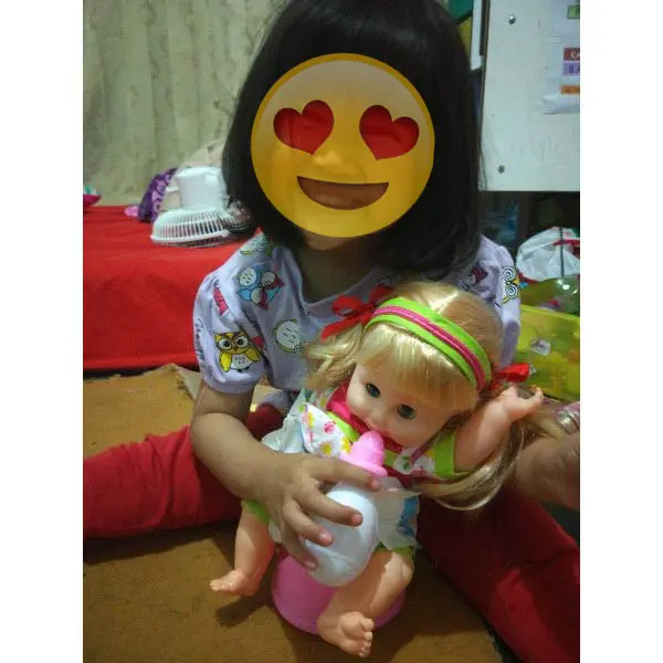 MAINAN ANAK BONEKA LUCU BISA NGOMONG, BISA MINUM DAN PIPIS 2