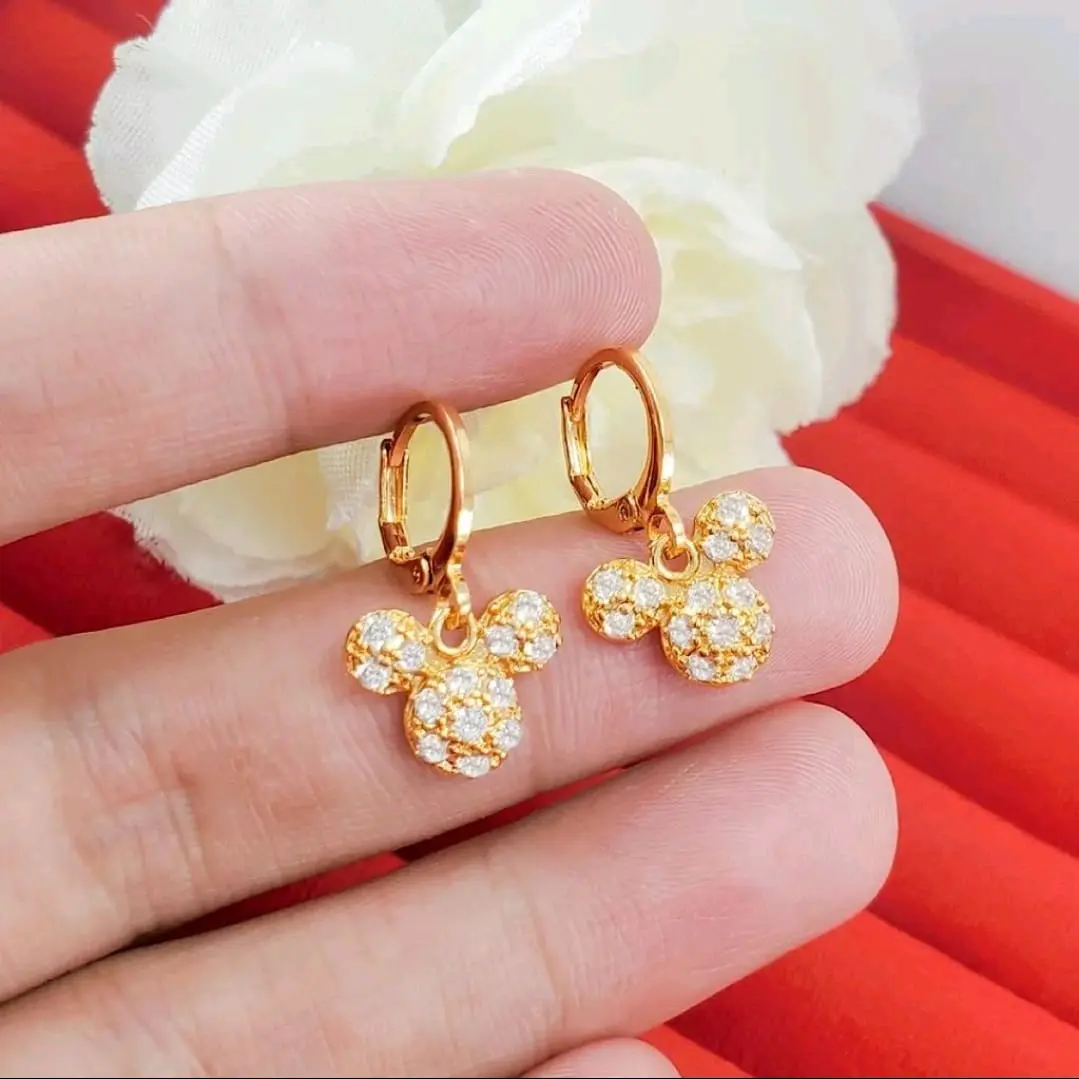 anting stud anak motif mickey mouse terbaru Costume Fashion Anting-Anting