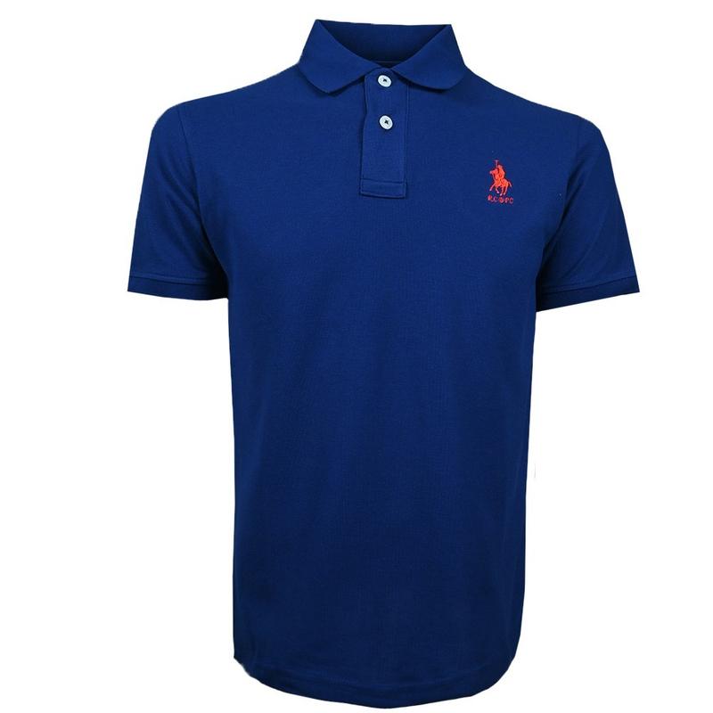 Kemeja Polo Lengan Pendek Lelaki, Kelab Polo RCB, Hitam / Merah / Biru, RMTS11887/ RMTS11888 / RMTS11889 Kain Kain Lembut Kain 0