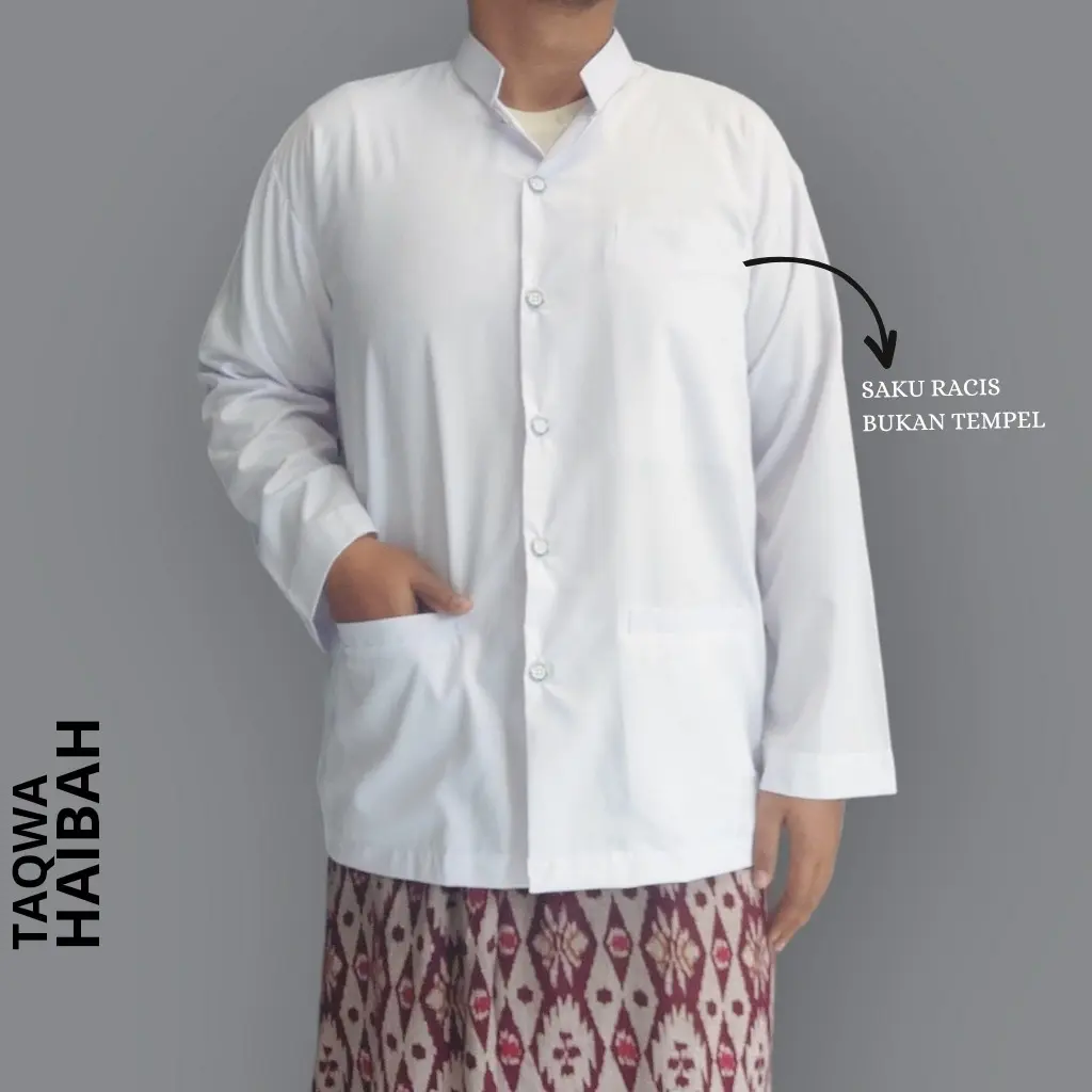 Koko haibah polos Alfa reyhan Poliester Polos Baju Dewasa Kain Lembut Mewah