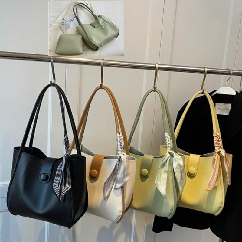 Tas tote bag wanita | Tas kuliah Wanita | Tas Wanita Murah Korea Cewek Totebag Kulit Perempuan cuci kering 【coklat】 tas selempang & bahu 1