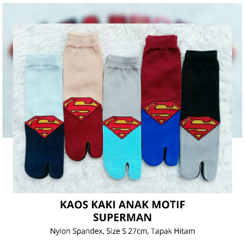 Kaos Kaki Anak Jempol Motif Superhero Cowok Usia Tk/SD Fashion 1