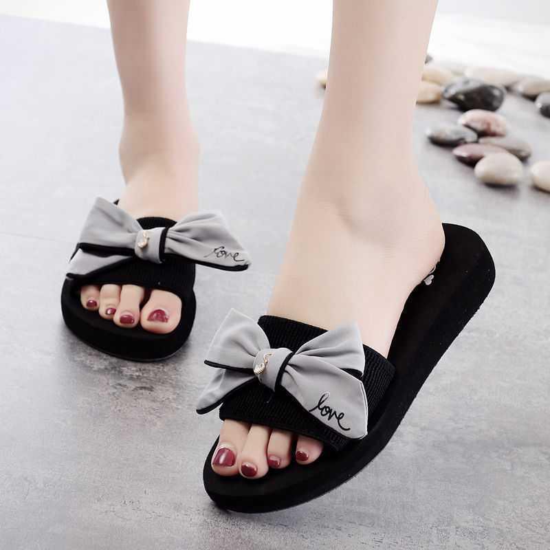 Dép Lê, Thời Trang Mùa Hè Cho Nữ, Đi Bên Ngoài, Đế Xuồng, Dép Cao Gót, Chống Trượt, Giày Đi Biển, Dép, Hàng Mới Về 2024 5