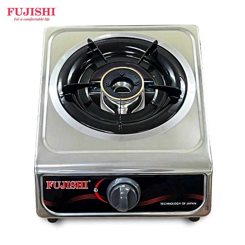 Bếp gas đơn MÂM CHIA LỬA ĐỒNG LỚN FUJISHI FR-293D - KHUNG BẾP INOX - Lửa xanh tiết kiệm gas - Bảo hành chính hãng 02 Năm