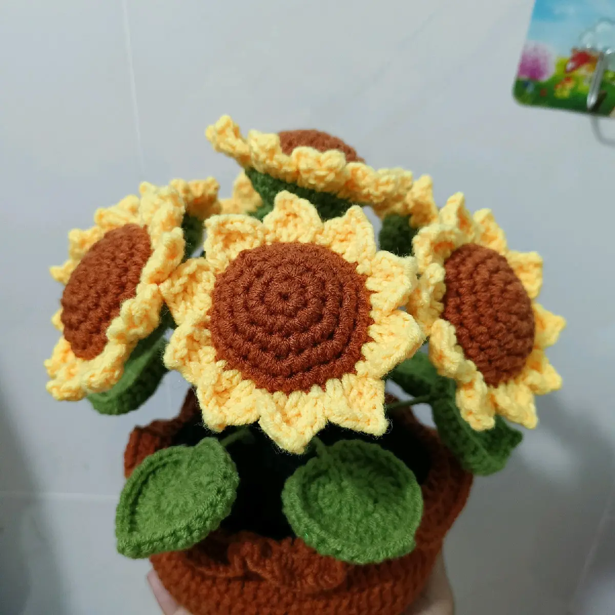 Chậu hoa hướng dương để bàn xinh xắn