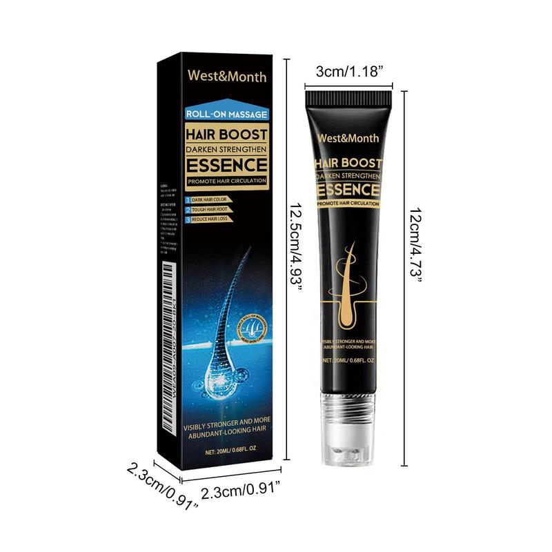 Product Introduction of Hair Boosting Essence Roller, 2 Boxes Hair Strengthening Serum, Scalp Massage Essence, Moisturizing Hair Roots, Smoothing Hair Care Product for Women & Men 1