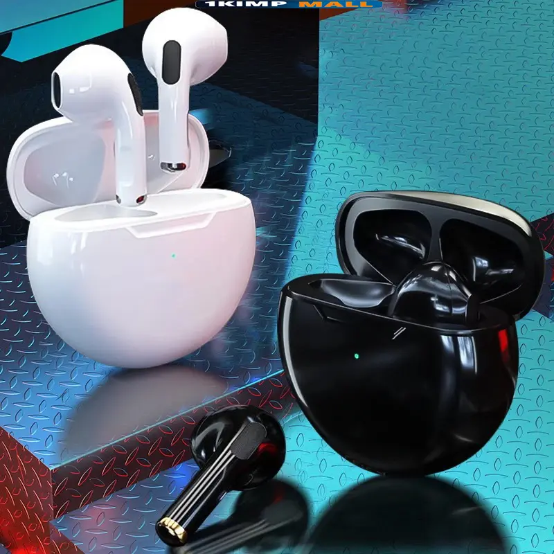 Wireless earphones Pro6 compatible with IOS and Android phones TWS earphones Bluetooth earphones