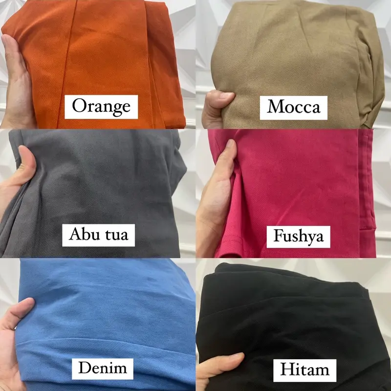 Celana Basic Semi Cutbray Highwaist Bahan Soft Jeans Melar | Gaya Casual dan Office Look | Panjang 100cm wanita 4