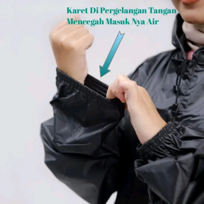 RAINCOAT Jas Hujan Dewasa Mantel Pria Wanita Bahan Parasut 3