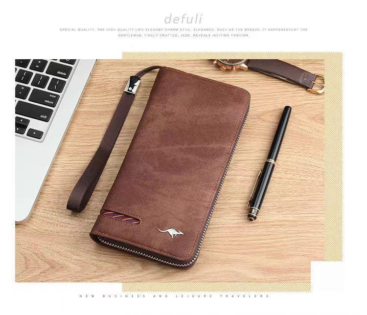 Product Introduction of Ví Dài Có Khóa Kéo Vải Bố, Hàng Mới Về, Dành Cho Nam Giới, Dung Lượng Lớn, Đa Năng, Ví Cầm Tay Túi Đựng Điện Thoại, Thích Hợp Cho Sinh Viên, Bền, Hộp Đựng Thẻ Cao Cấp 8