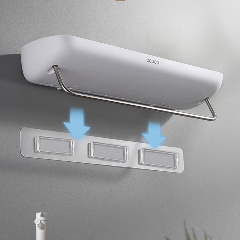 MIẾNG DÁN Dự Phòng ECOCO Kệ Bàn Chải Đánh Răng, Kệ Nhà Tắm Treo Tường Siêu Dính, Chịu Lực Tốt.