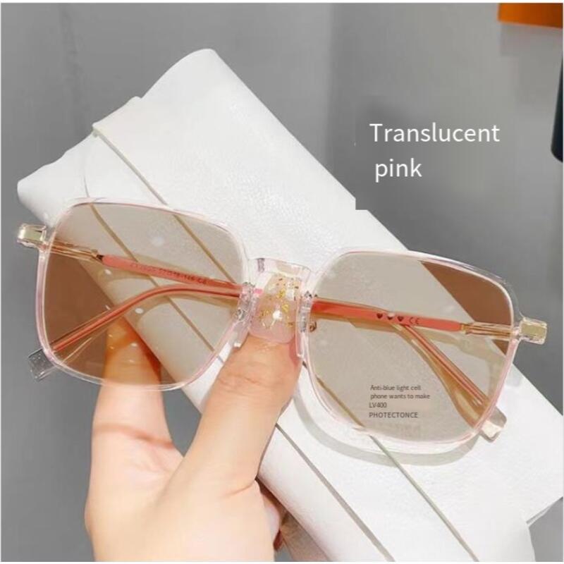 Product Introduction of Kính Chống Ánh Sáng Xanh, Dành Cho Nữ, Gọng Lớn, Siêu Nhẹ, Ngoại Hình Cao, Thể Hiện Độ Nhạy Màu Leptoin Sản phẩm thay đổi màu sắc, có thể kết hợp với kính áp tròng theo toa   thoi  trang  han  quoc   mat  nuchong  uv   chong  uv Áo phao gile   hoi trang 7