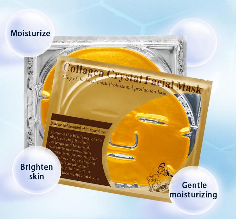 Product Introduction of Mặt nạ collagen vàng 24K làm mờ nếp nhăn, mặt nạ tinh thể dưỡng ẩm Skincare Mask Dưỡng Ẩm Da Làm Đẹp Da Đắp Mặt Dưỡng Da Mặt 1