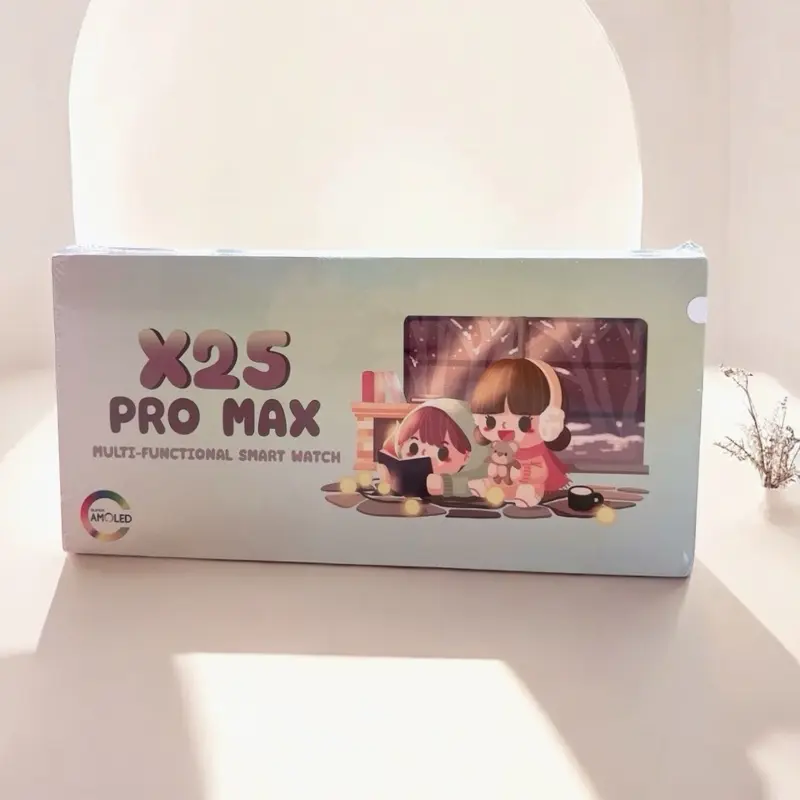 X25 PRO MAX หน้าจอ AMOLED ใหม่ล่าสุด 2025 แถมสายถักพรีเมี่ยม+ฟิล์ม+เคส