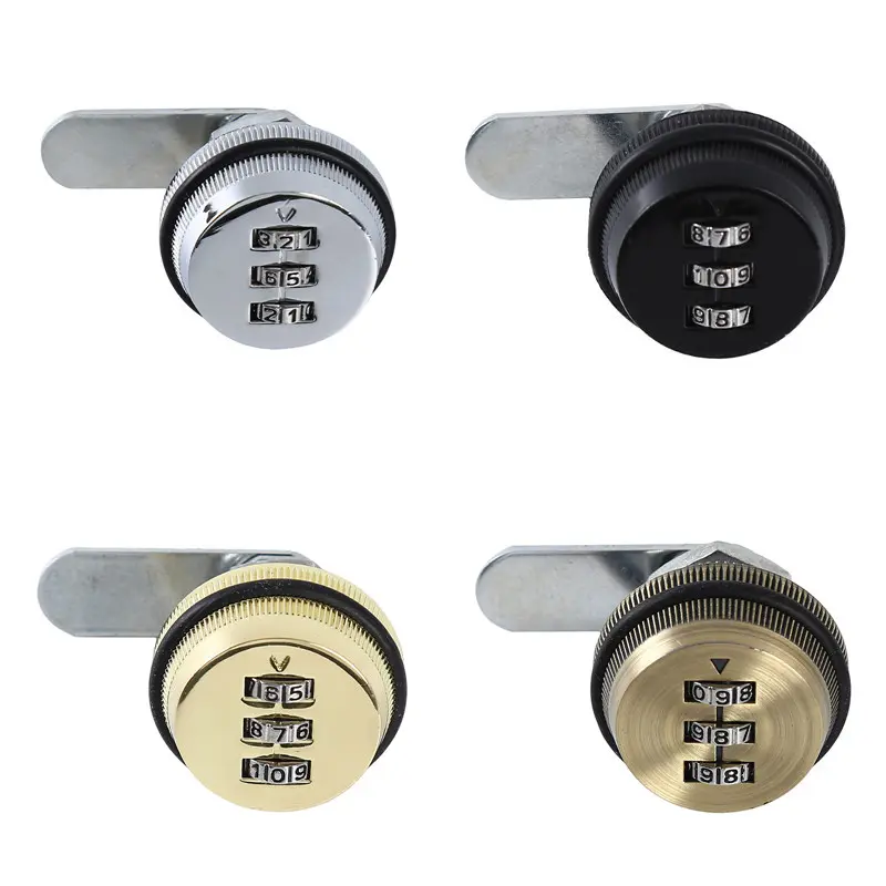 Khóa Cam Kết Hợp, MK, Khóa Mật Khẩu Không Chìa, Khóa Cơ, Cho Hộp Thư Và Cửa Tủ, Mã Số 3 Chữ Số