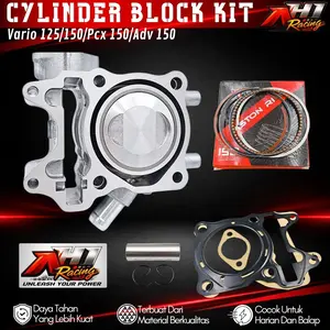 Boring Blok Seher Bore Up Vario 125 150 PCX ADV 150 58 60 62 63 Mm Iron Casting AH1 Racing Garansi