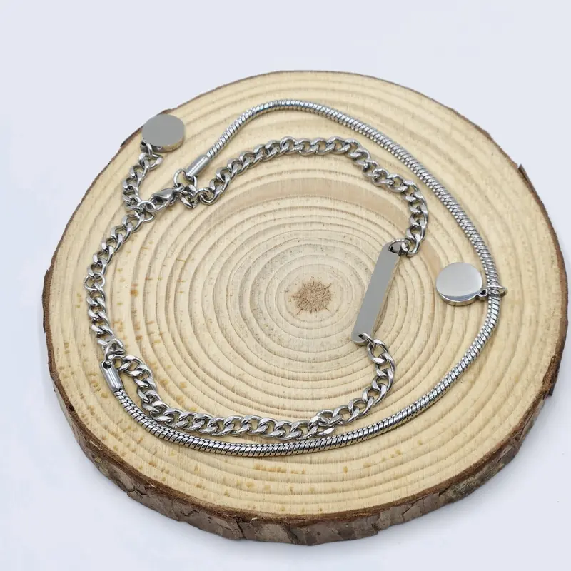 Lắc chân nam titan dây xích dây tròn cá tính lựa chọn dây đơn và dây đôi 6