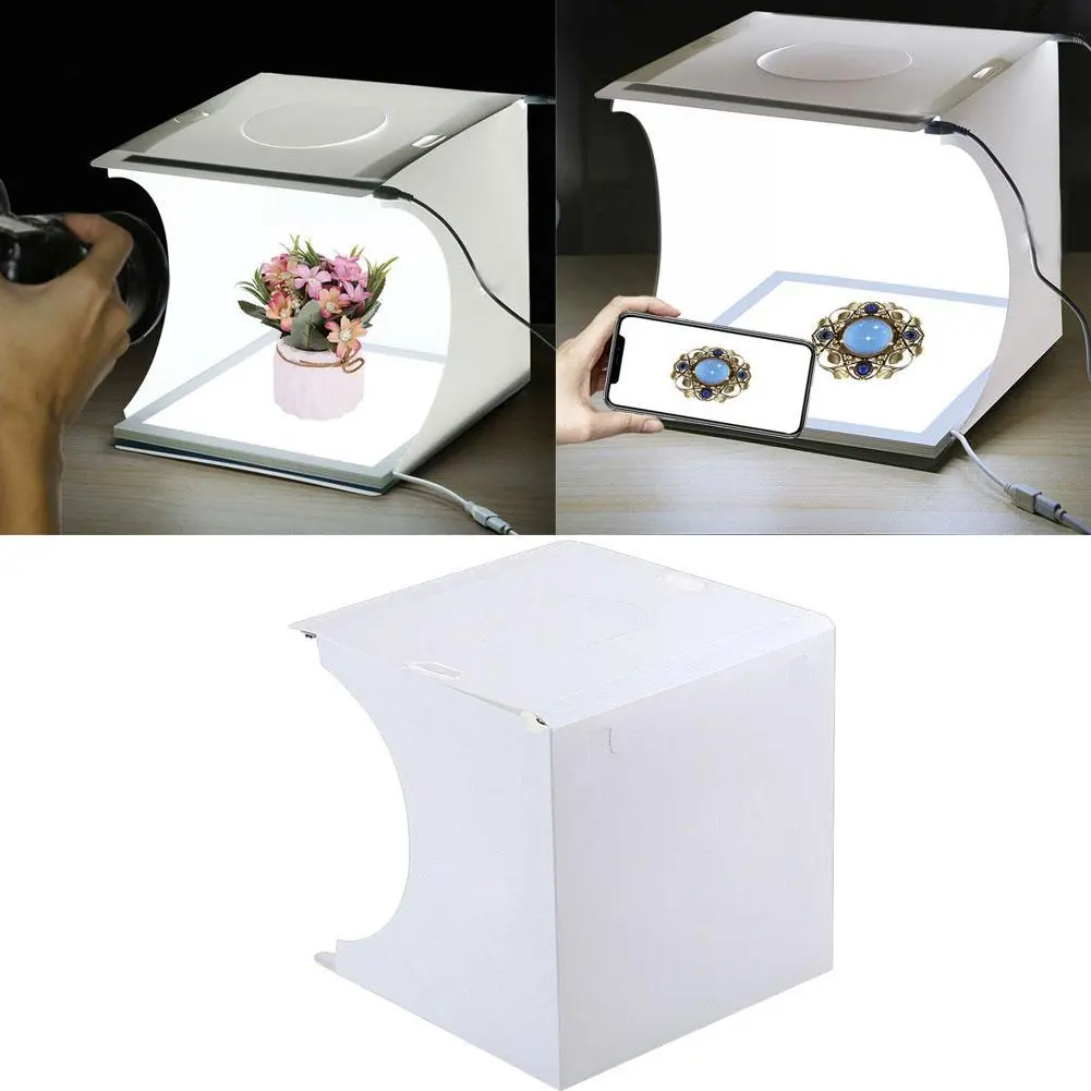 Portable Folding LED Photo Studio, Mini Photography Small Box, Photography Light Equipment G1A3
