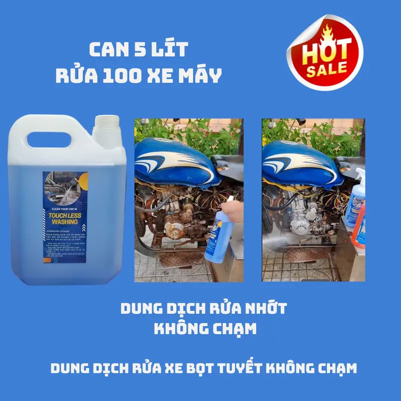 Dung dịch rửa nhớt, rửa đất, rửa sườn dây điện không chạm 1