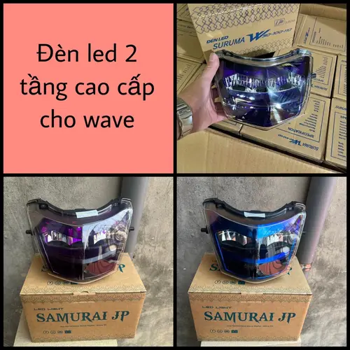 Đèn suruma zinpat 2 tầng wave 50cc 110 pha led zim pat samurai zhipat