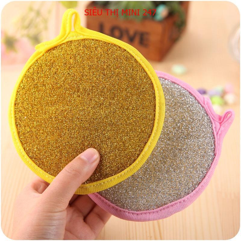 Miếng rửa chén 2 mặt, có móc treo, đa năng, tạo bọt tốt