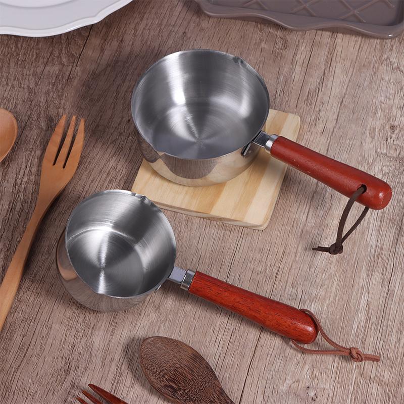 Nồi Dầu, Kích Thước Nhỏ, Được Làm Bằng Thép Không Gỉ 410, Nồi Sữa Nóng, Chảo Nhỏ Để Luộc Bơ, Nồi Tan Chảy, Thích Hợp Để Làm Ấm Bơ, Chảo Nhà Bếp 7