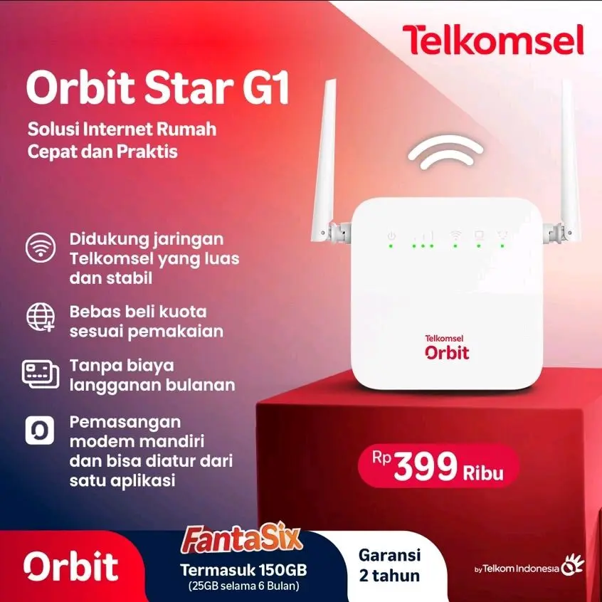 Telkomsel Orbit Star G1 Modem Wifi 4G High Speed Adaptor - Shop | Tokopedia