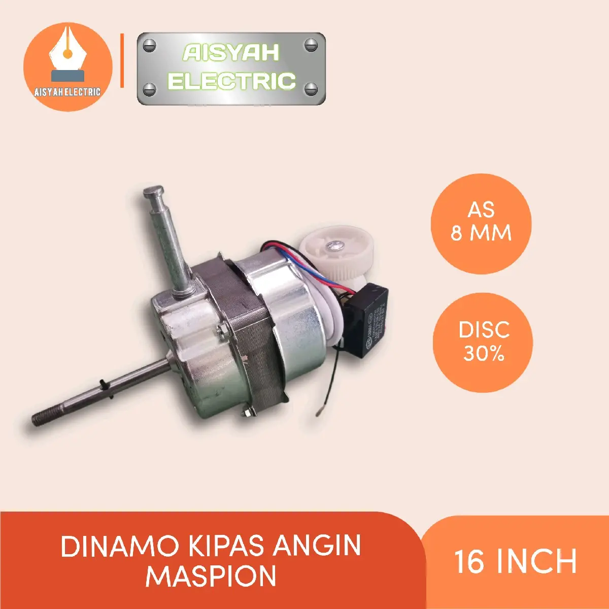 DINAMO KIPAS ANGIN MERK MASPION 16 INCH Listrik