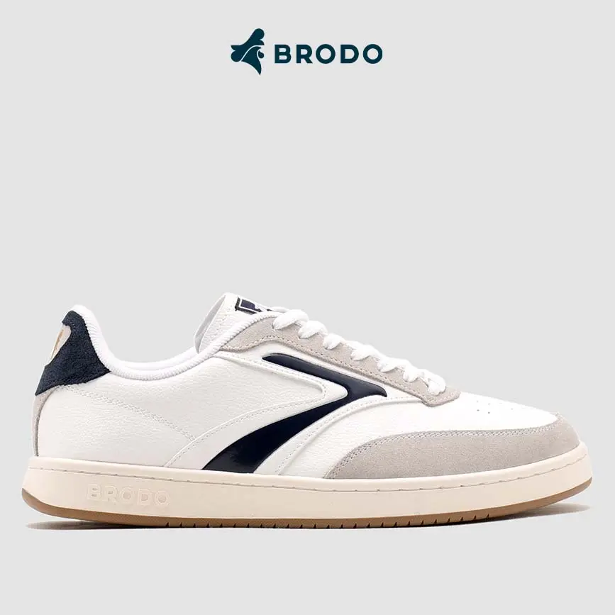 BRODO - Sneakers Ace Tennis Ivory Navy