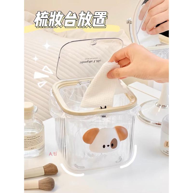 THÙNG RÁC MINI ĐỂ BÀN KÈM PHỤ KIỆN   cute 6