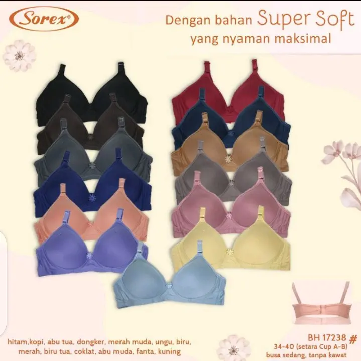 Bra SOREX art.17238 / bra busa tanpa kawat super soft