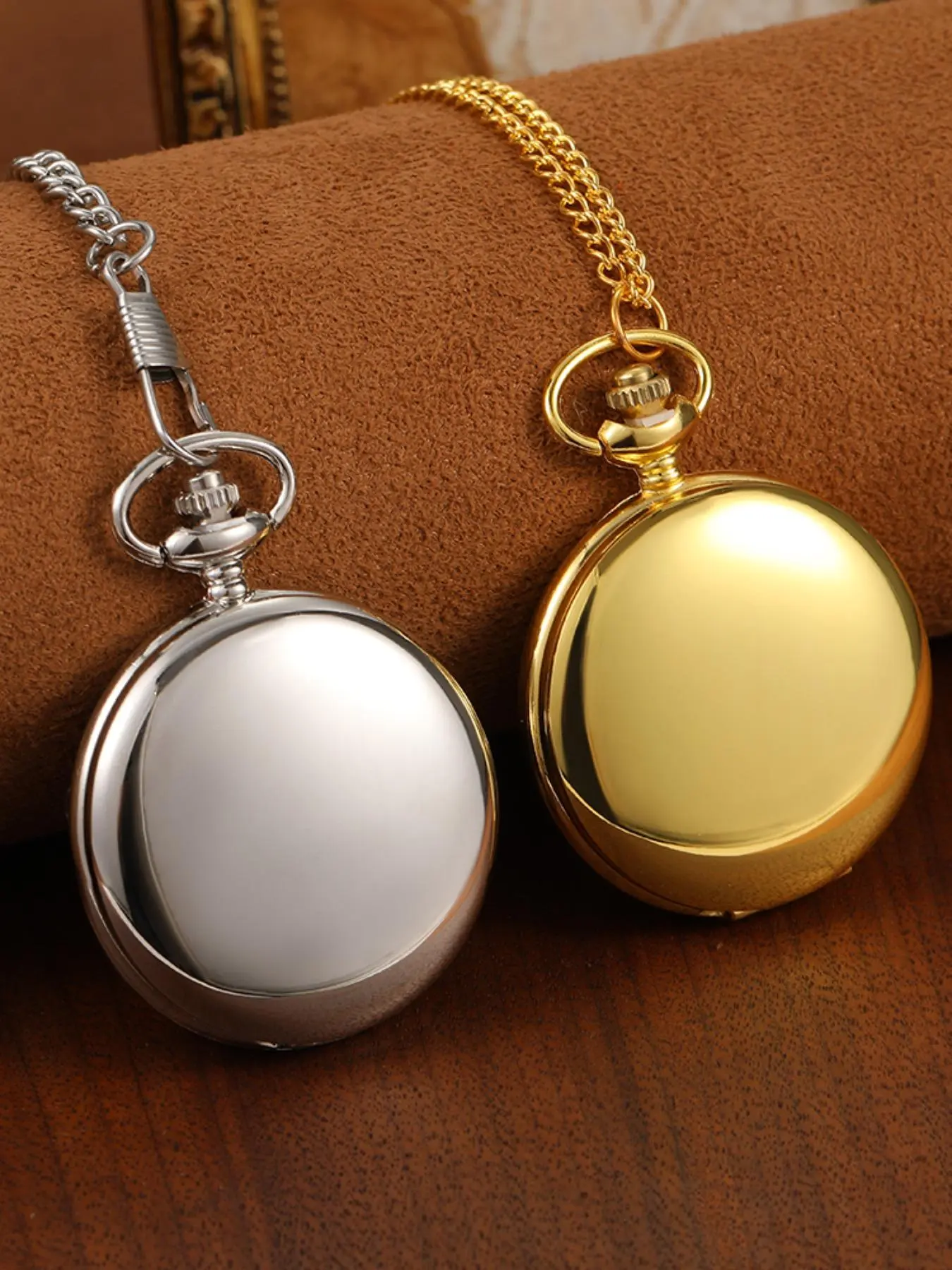 Fashionable Couple Quartz Watch, Fashion Round Dial Analog Pocket Watch with Chain, Trendy All-match & Exquisite Watch for Birthday Gift, Valentine's Day, Gift