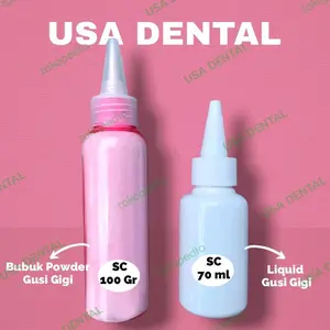 Promo DENTAL BAHAN GUSI GIGI PALSU POWDER DAN LIQUID SC - Liquid 70ml