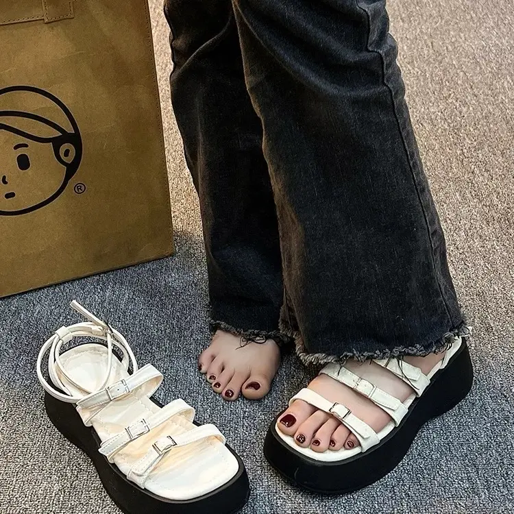 [FREESHIP] Sandal nữ YIAN đế 6cm thời trang mới DéP Shoes 4