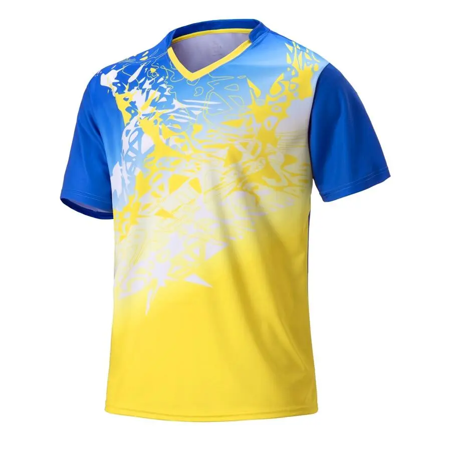 Men wear sports shirts training golf clothes Badminton polo shirt team table tennis shirt quick dry breathable badminton shirt