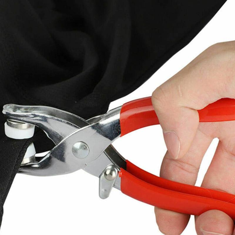 Random Color 100pcs 5-Claw Buckle & 1 Count Hand Press Pliers & 1 Count Storage Box, DIY Sewing Accessories 1