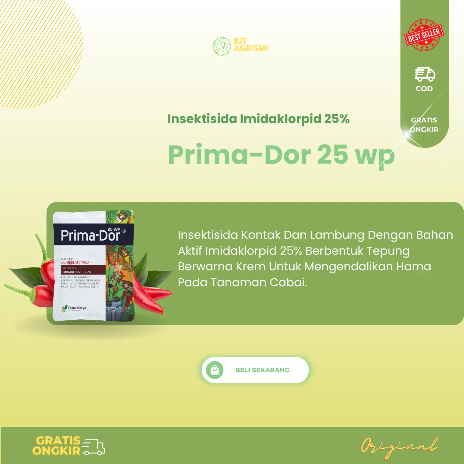 Insektisida Primador 25 WP 100 gram Imidakloprid 25 g/l Hama Kutu Thrip ...