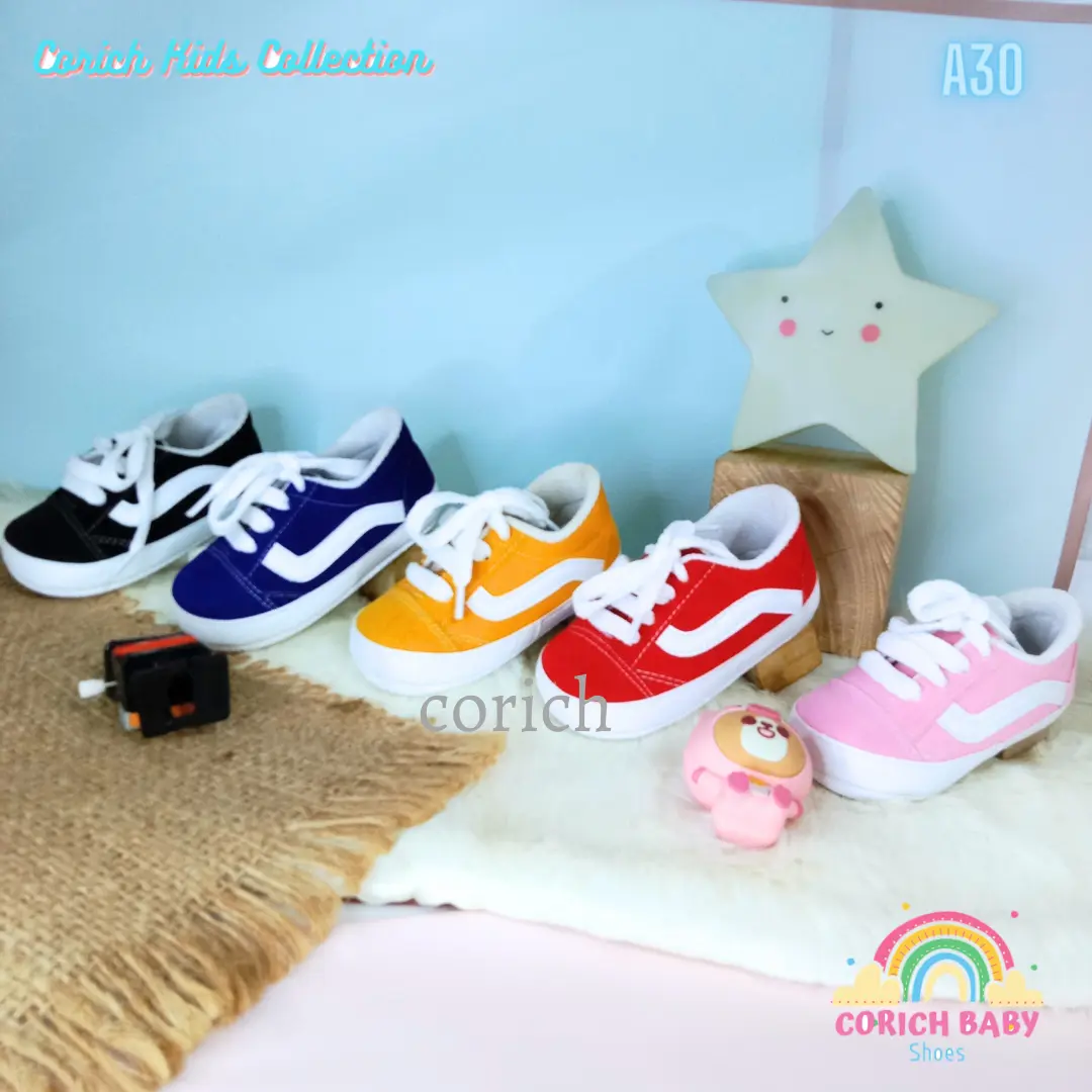BAYAR DI TEMPAT - CORICH - A30 - SEPATU BAYI - BABY - PREWALKER - BALITA - ANAK -  BAYI USIA 0 - 11 BULAN - BAYI BARU LAHIR - PEREMPUAN - LAKI LAKI - BABY SHOES - SNEAKERS - BOOTS