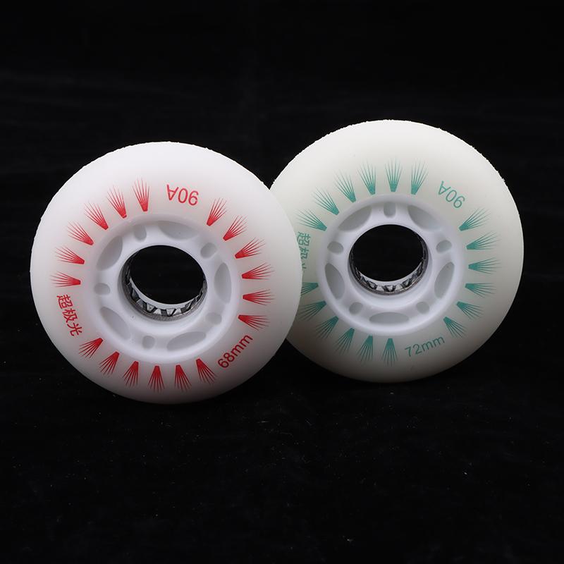 Product Introduction of 1Pc Flash Inline Skate Wheels 90A LED Lighting Skating Wheel Flash Wheels Sliding Roller Skating Shoes 76MM 72MM 68MM 28