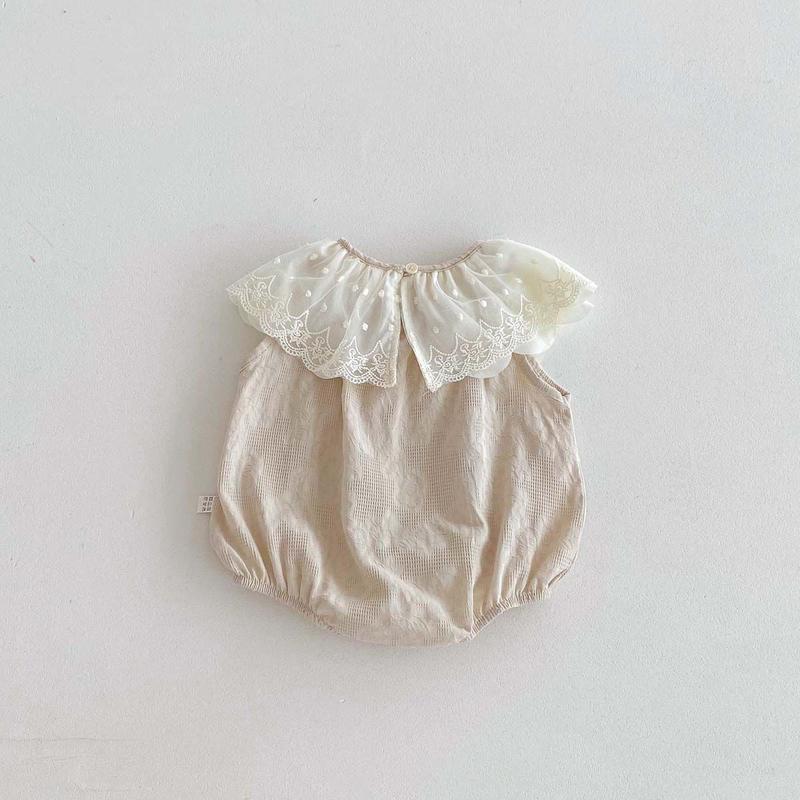 Product Introduction of Quần Áo Trẻ Em Áo Liền Quần Thêu Hoa, Phong Cách Mùa Xuân, Cho Em Bé Gái, Cổ Áo bẻ xuống, Áo Liền Quần ngắn Tay, Váy Chị Em, Phong Cách Ins 10