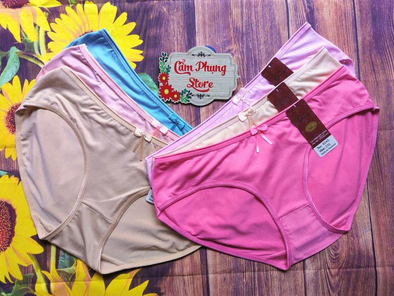 Combo 10 Quần  Lót Cotton Thái Nữ (8045) Size (50-80 Kg) Chất Vải Mềm Mịn Co Giãn 4 Chiều Thấm Hút Mồ Hôi Tốt 2