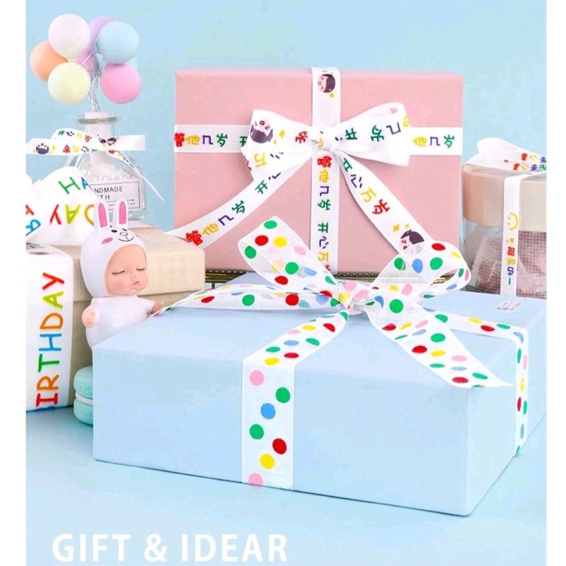 Pita satin motif HAPPY BIRTHDAY ULANG TAHUN anak- Pita untuk ultah anak 6