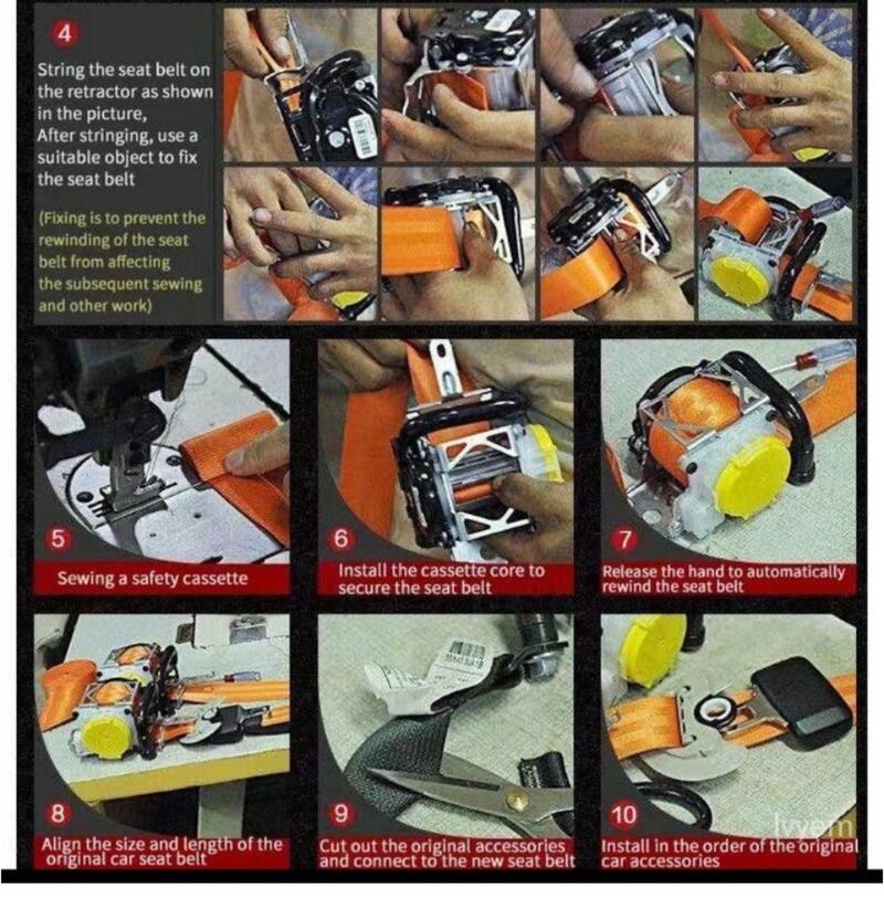 Product Introduction of 【24-hour shipping+free shipping+COD】3.5 Meter UNIVERSAL Car Seat Belt Front Safety Webbing Fabric Strap Strip Perodua Proton Perodua Myvi Axia Bezza Saga Blm FlX FL Wira Iswara Persona 4