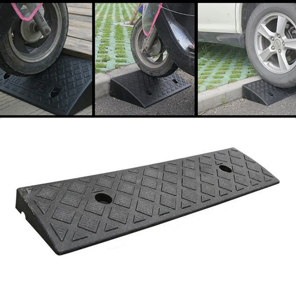 [NYTK NEW] Plastic Kerb Ramp Non-Slip Threshold Ramp 30mm Height for Cars Going Uphill