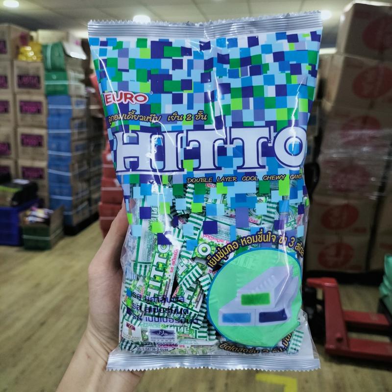 BỊCH 300G Kẹo Mềm Bạc Hà HITTO Thái Lan 300g 100 Viên