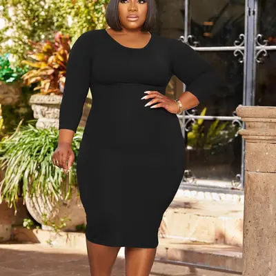 Fashion nova plus size dresses best sale