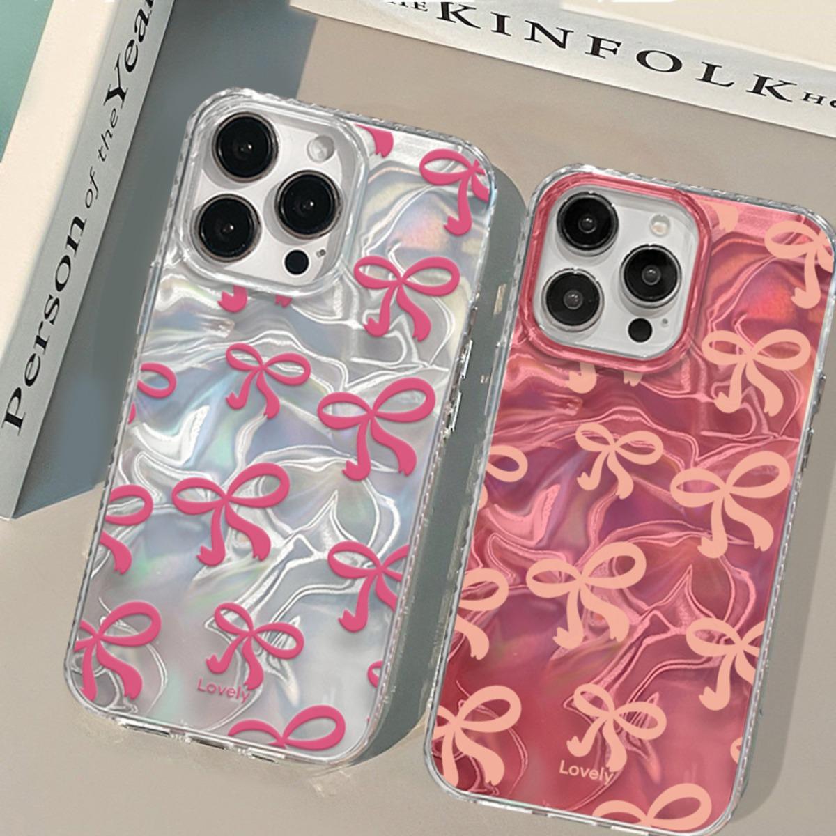 Casing Untuk hp Realme Note 60 Note50 C63 C65 C67 C61 C53 C55 C51 C35 C11 2021 10 C33 C31 C30 C30S C15 C12 C25 C21Y 5i 6i C3 C2 Lovely Pink Bow Knot Ripple Luster ponsel aksesoris handphone SoftCase Casing Untuk hp Realme Note 60 Note50 C63 C65 C67 C61 C53 C55 C51 C35 C11 2021 10 C33 C31 C30 C30S C15 C12 C25 C21Y 5i 6i C3 C2 Lovely Pink Bow Knot Ripple Luster ponsel aksesoris handphone SoftCase